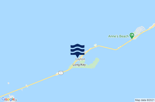 Mapa da tábua de marés em Long Key Lake (Long Key), United States