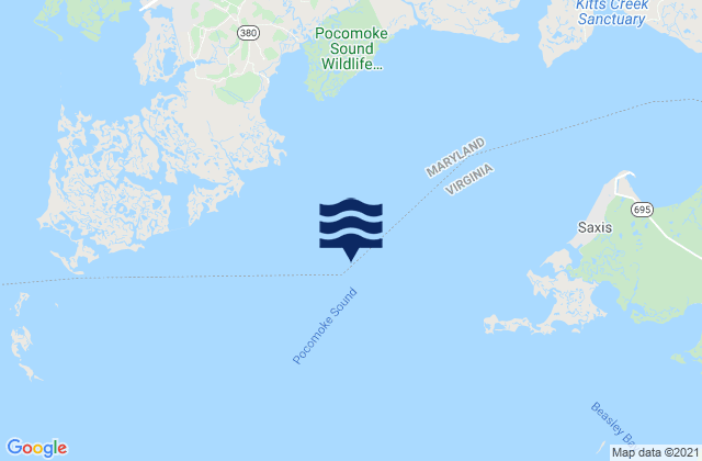 Mapa da tábua de marés em Long Point 2.0 n.mi. northeast of, United States