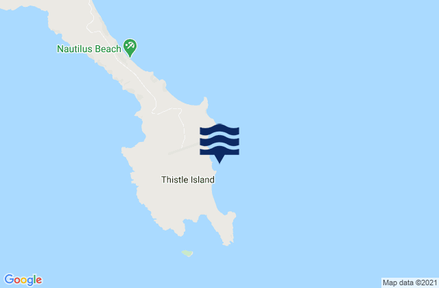 Mapa da tábua de marés em Loot Bay, Australia