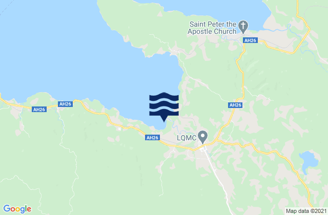 Mapa da tábua de marés em Lopez, Philippines