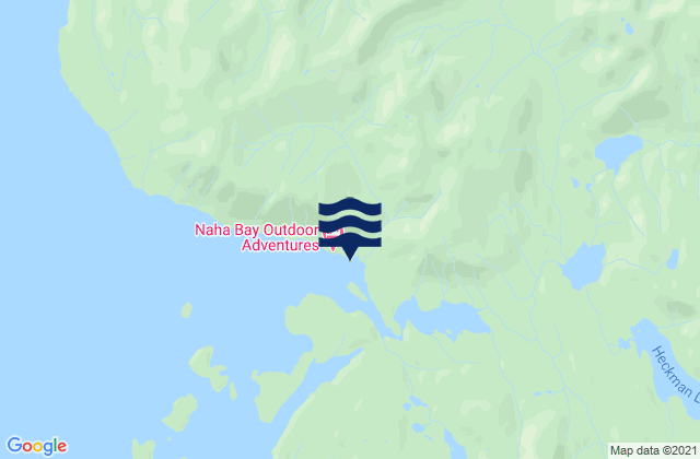 Mapa da tábua de marés em Loring Naha Bay, United States
