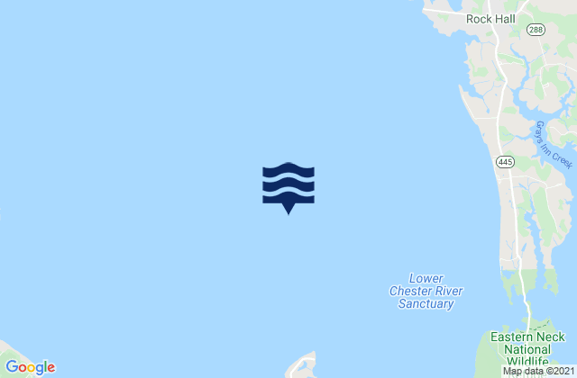 Mapa da tábua de marés em Love Point 2.5 miles north of, United States