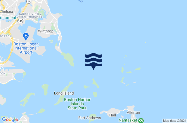 Mapa da tábua de marés em Lovell Island 0.4 n.mi. north of, United States