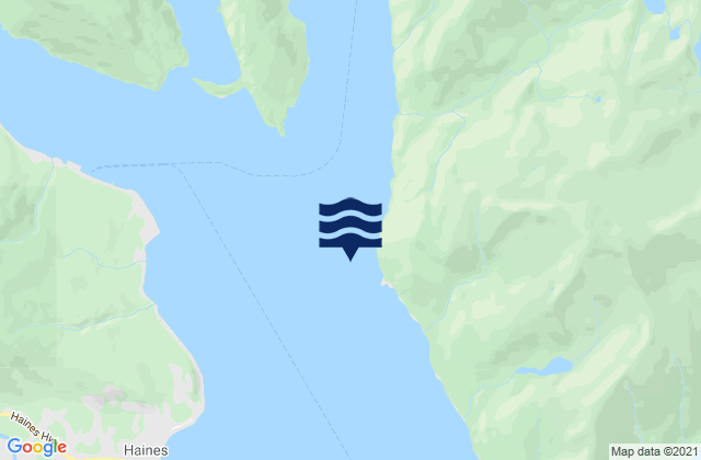 Mapa da tábua de marés em Low Point Taiya Inlet entrance, United States
