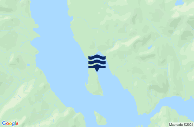 Mapa da tábua de marés em Madan Bay, United States