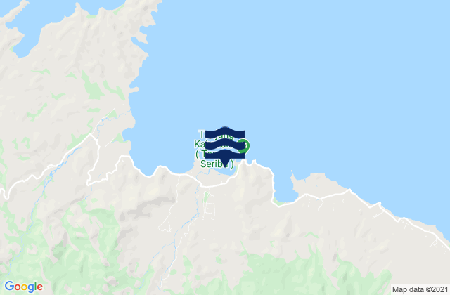 Mapa da tábua de marés em Magepanda, Indonesia