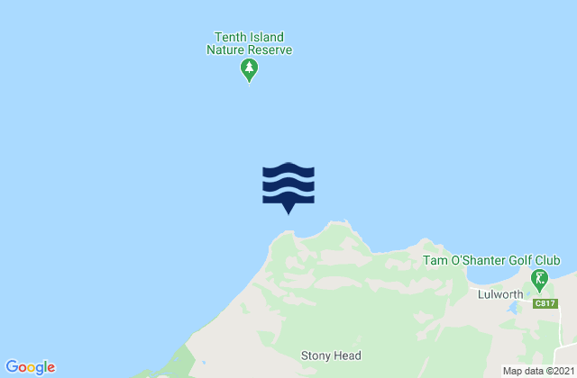 Mapa da tábua de marés em Maitland Bay, Australia