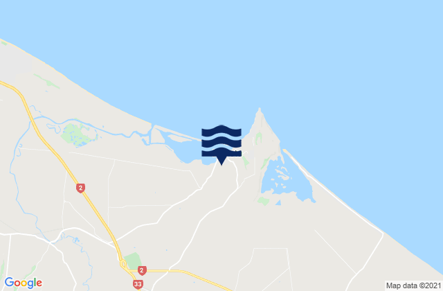Mapa da tábua de marés em Maketu, New Zealand