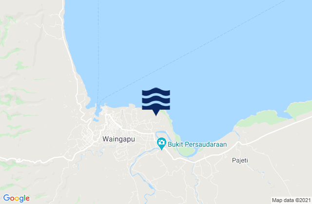 Mapa da tábua de marés em Mangga Dua, Indonesia