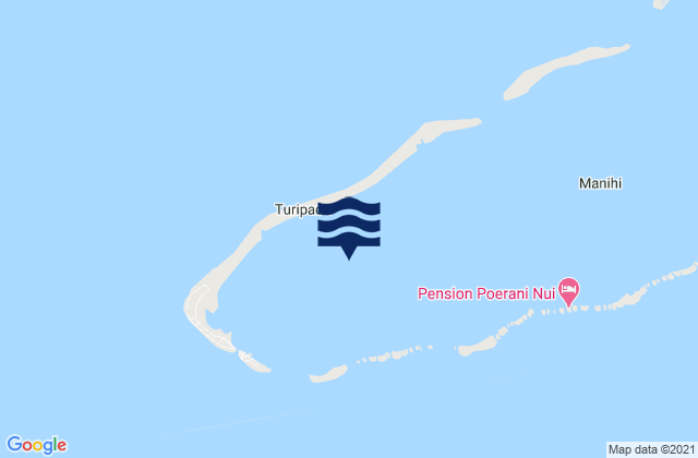 Mapa da tábua de marés em Manihi, French Polynesia