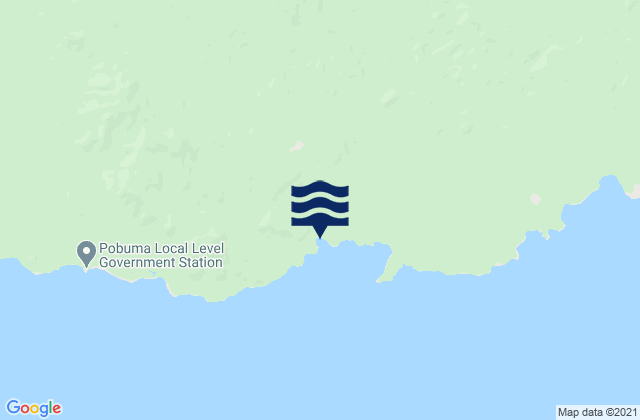 Mapa da tábua de marés em Manus, Papua New Guinea