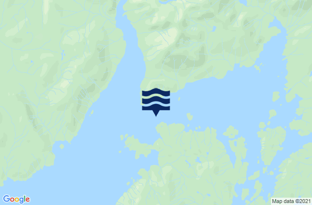 Mapa da tábua de marés em Marble Island, United States