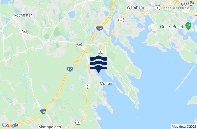 Mapa da tábua de marés em Marion (Sippican Harbor), United States