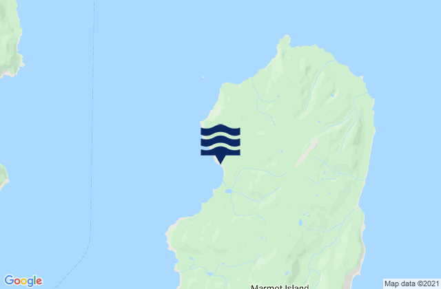Mapa da tábua de marés em Marmot Island (Marmot Strait), United States