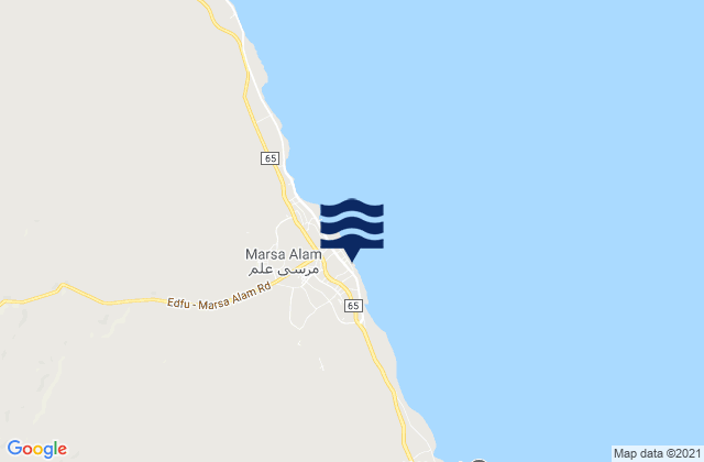 Mapa da tábua de marés em Marsa Alam, Egypt