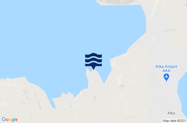Mapa da tábua de marés em Martin Harbor (Korovin Bay), United States