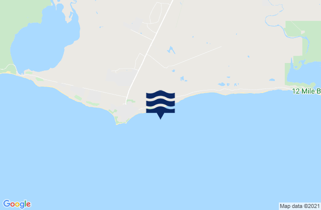 Mapa da tábua de marés em Mary Ann Haven, Australia