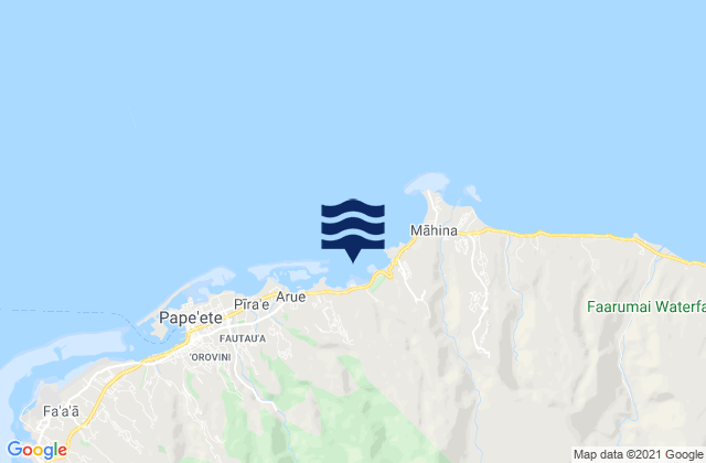 Mapa da tábua de marés em Mataiva, French Polynesia