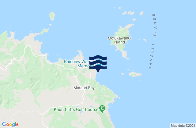 Mapa da tábua de marés em Matauri Bay, New Zealand