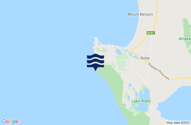 Mapa da tábua de marés em Matches, Australia