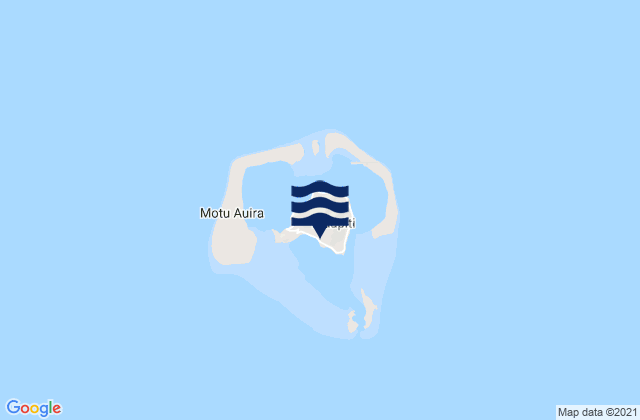 Mapa da tábua de marés em Maupiti, French Polynesia