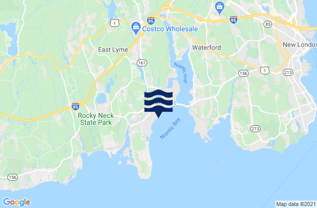 Mapa da tábua de marés em McCooks Beach, United States