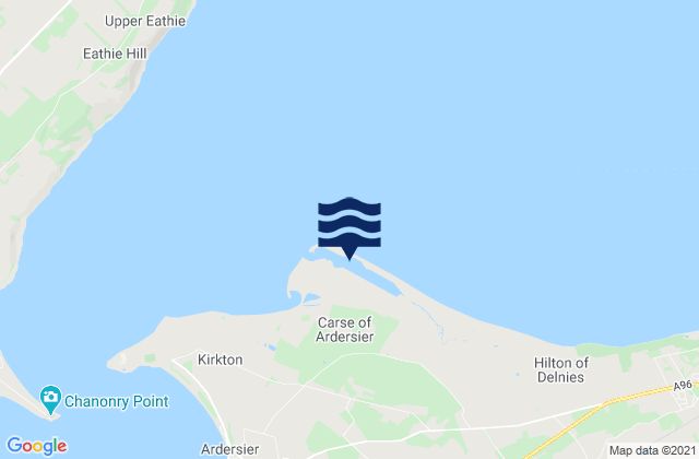 Mapa da tábua de marés em Mcdermott Base, United Kingdom
