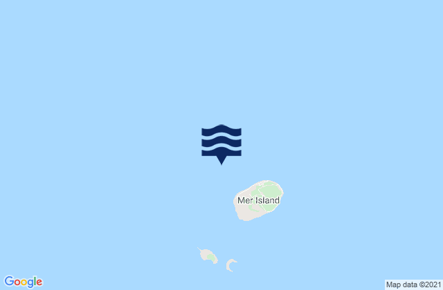 Mapa da tábua de marés em Meer Island Barge, Australia