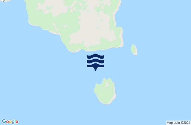 Mapa da tábua de marés em Miang Besar (Sangkulirang Bay), Indonesia