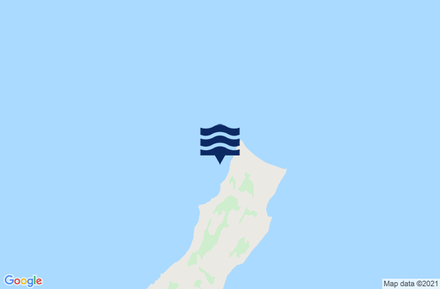 Mapa da tábua de marés em Middleton Island (north End), United States