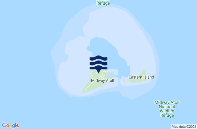 Mapa da tábua de marés em Midway Islands, United States Minor Outlying Islands