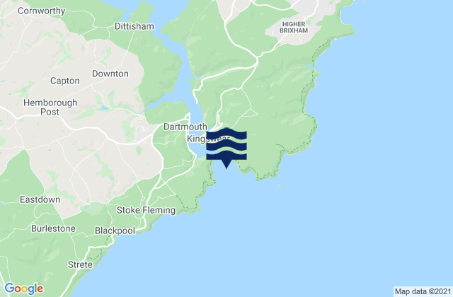 Mapa da tábua de marés em Mill Bay Cove Beach, United Kingdom