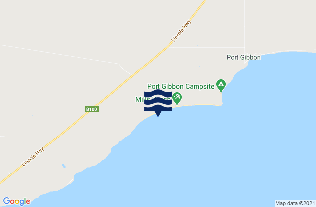 Mapa da tábua de marés em Mills Beach, Australia