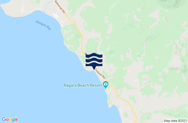 Mapa da tábua de marés em Mimaropa, Philippines
