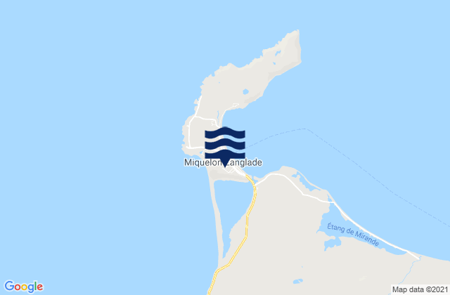 Mapa da tábua de marés em Miquelon, Saint Pierre and Miquelon