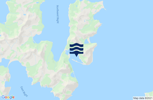 Mapa da tábua de marés em Mist Harbor (Nagai Island), United States
