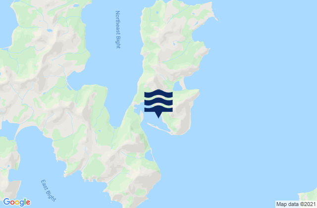 Mapa da tábua de marés em Mist Harbor Nagai Island, United States