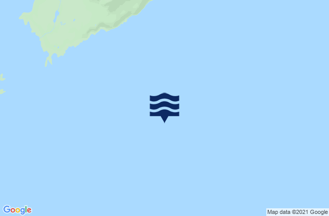 Mapa da tábua de marés em Montague Strait, United States