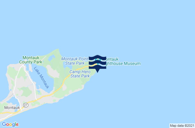 Mapa da tábua de marés em Montauk Point - Turtles, United States