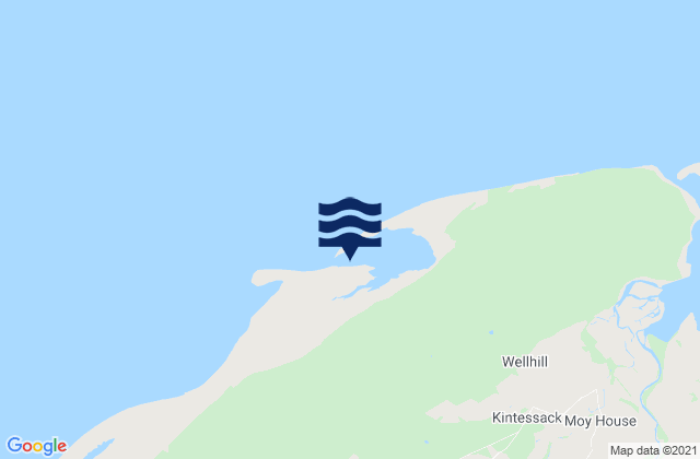 Mapa da tábua de marés em Moray Firth, United Kingdom