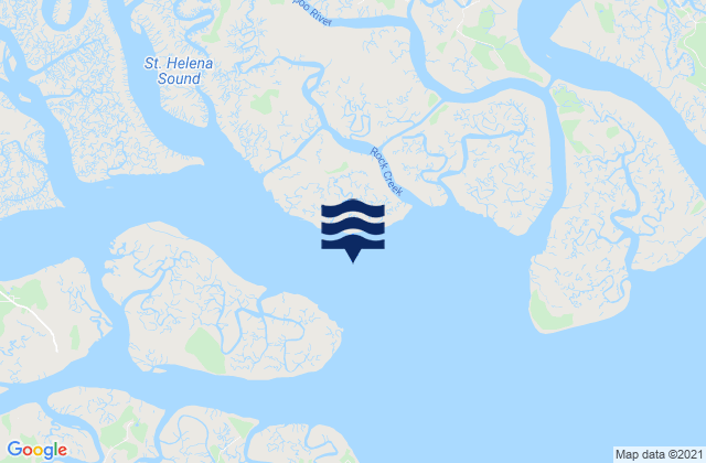Mapa da tábua de marés em Morgan Island NE of Coosaw River, United States