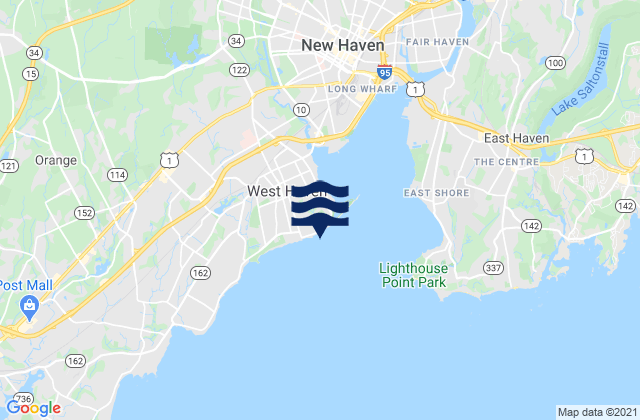 Mapa da tábua de marés em Morse Beach, United States