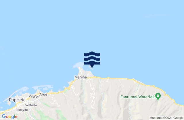 Mapa da tábua de marés em Motuoini, French Polynesia