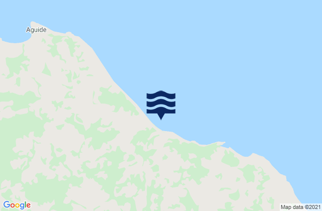 Mapa da tábua de marés em Municipio Acosta, Venezuela