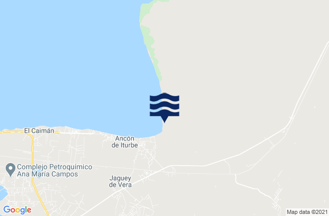 Mapa da tábua de marés em Municipio Miranda, Venezuela