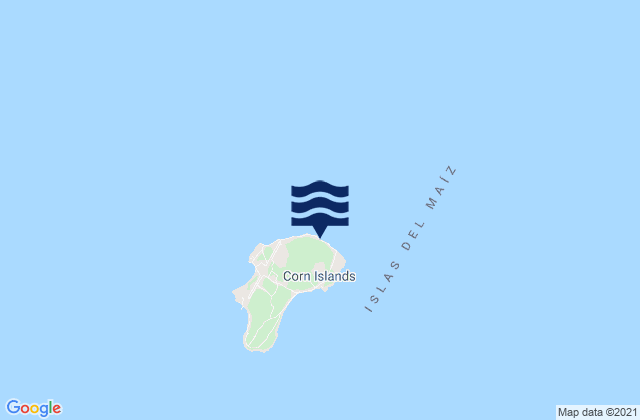 Mapa da tábua de marés em Municipio de Corn Island, Nicaragua