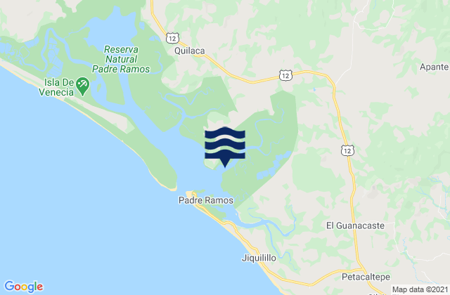Mapa da tábua de marés em Municipio de El Viejo, Nicaragua
