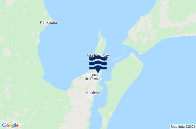 Mapa da tábua de marés em Municipio de Laguna, Nicaragua