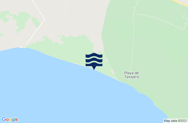 Mapa da tábua de marés em Municipio de Nueva Paz, Cuba