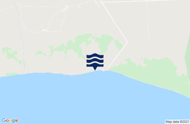 Mapa da tábua de marés em Municipio de San Nicolás, Cuba